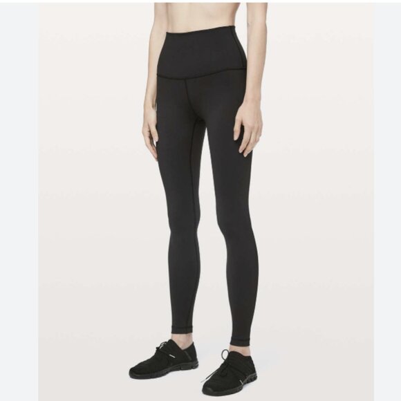 Lululemon Wunder Under High-Rise Tight Leggings Full-On Luon 28" Black Size 6 - Picture 1 of 16
